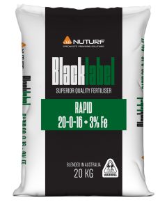Black Label Rapid 20-0-16 Fertiliser 20kg
