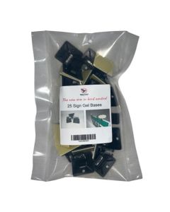 Bird Free Sign Base Mounts (25 Pack)