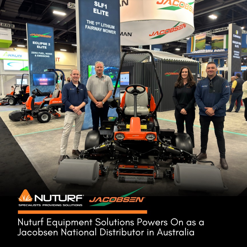 A Nuturf Powers  On as a New National Jacobsen Distributor in Australia